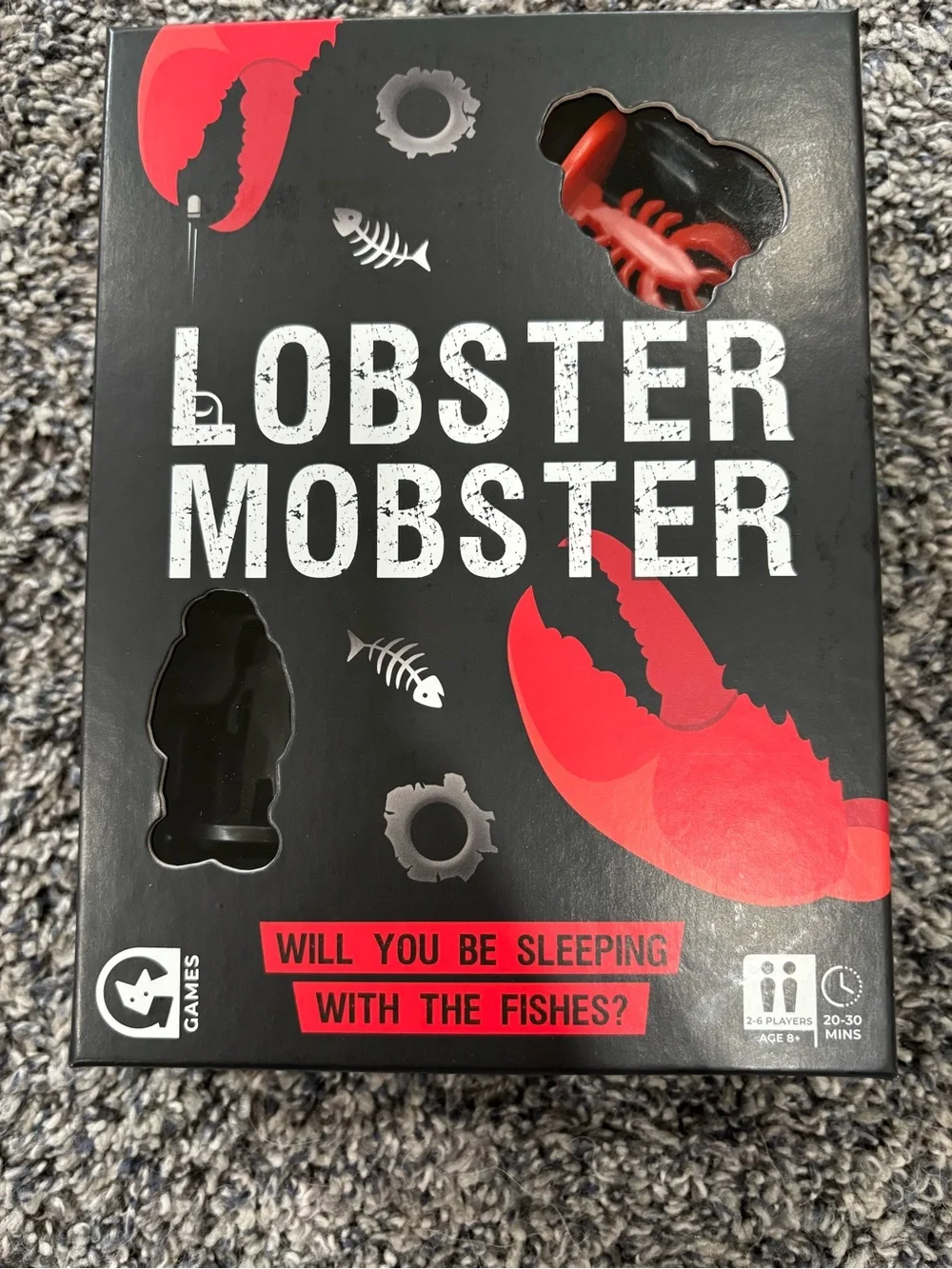 Lobster Mobster Party Game - Black & Red